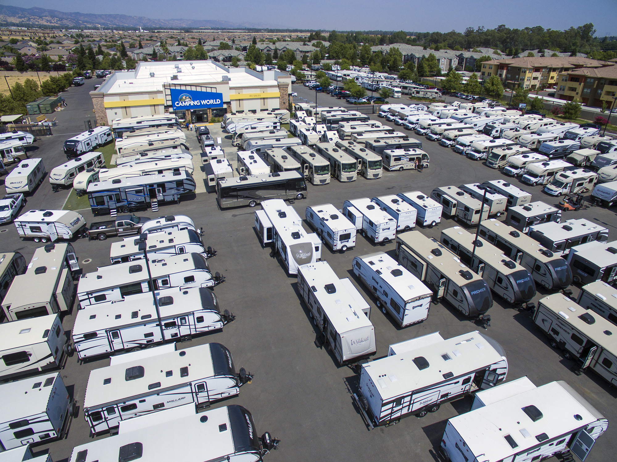 Camping World in Vacaville, CA.......Quick Fly-over. | Hilbers Inc