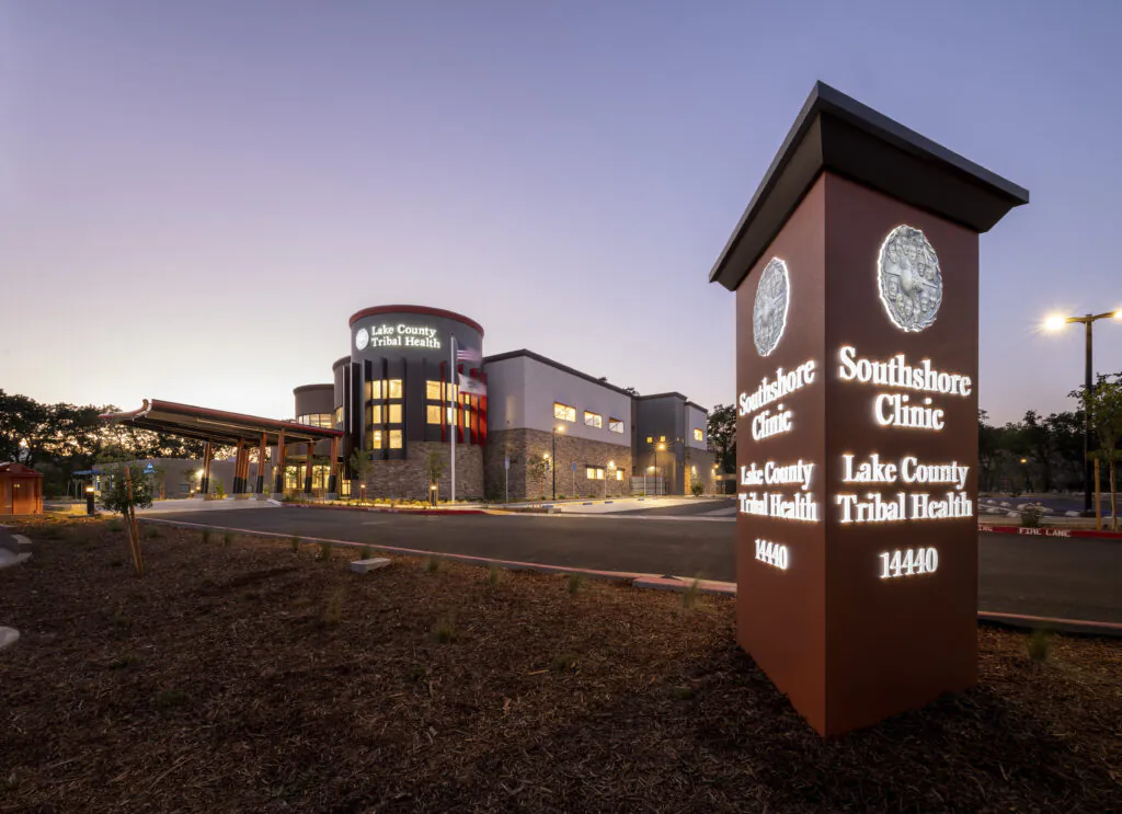 Lake County Tribal Health South Shore Clinic, located in Clearlake, CA.