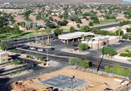 Aerial Shot of one of Hilber’s Construction Sites.