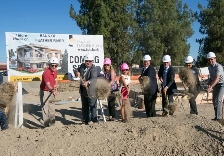 Hilbers team breaking ground at a new construction site, celebrating strong client relationships and community impact.